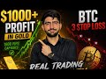 🔥 $1000+ GOLD PROFIT | 1800 PIPS CAPTURED | BTC 3 STOP LOSSES 😱