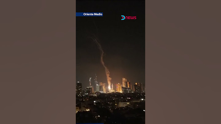 🚨 Irán ataca Israel con decenas de misiles balísticos