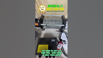Tời điện 12V. Tời điện ắc quy. Tời điện 1 tấn. Tời kéo gỗ, kéo xe tải cứu hộ. Tời điện 24V nhập khẩu