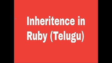 Inheritance in ruby