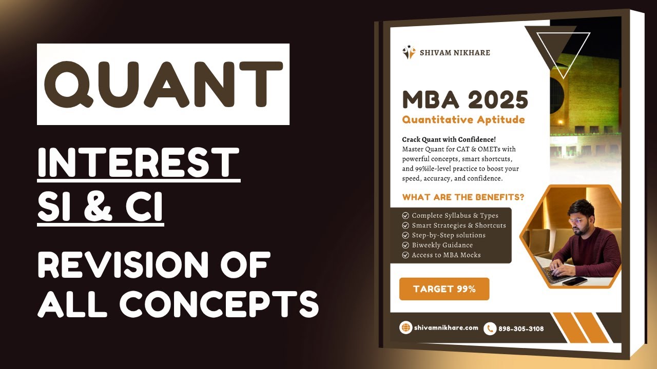 MBA | Quant | Simple and Compound Interest | All Concepts - YouTube