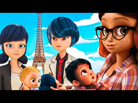 Подарок Аистов - Маринетт и Адриан / Алья и Нино / Кагами и Лука (Crossover) Miraculous