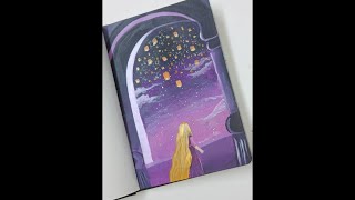 Repunzel acrylic painting