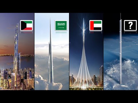 أطول 10 مشاريع لناطحات سحاب وناطحات الفضاء في المستقبل 2025 2500 ستنصدم من طول المركز الاول