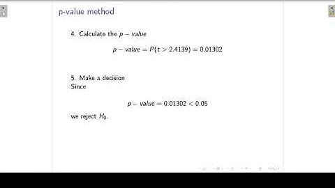 Find the p-value in Excel | Hypothesis testing L8