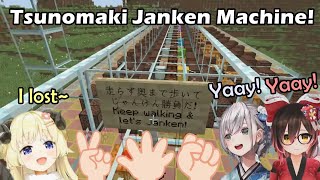 Roboco and Noel Playing Tsunomaki Janken Machine 【Hololive English Sub】