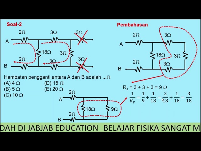 Contoh soal fisika kelas 12 listrik dinamis