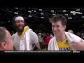Austin Reaves talks after Los Angeles Lakers beat Memphis Grizzlies 112-103