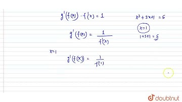 Let f: R rarr R defined by f(x)=x^(3)+3x+1 and g is the inverse of \