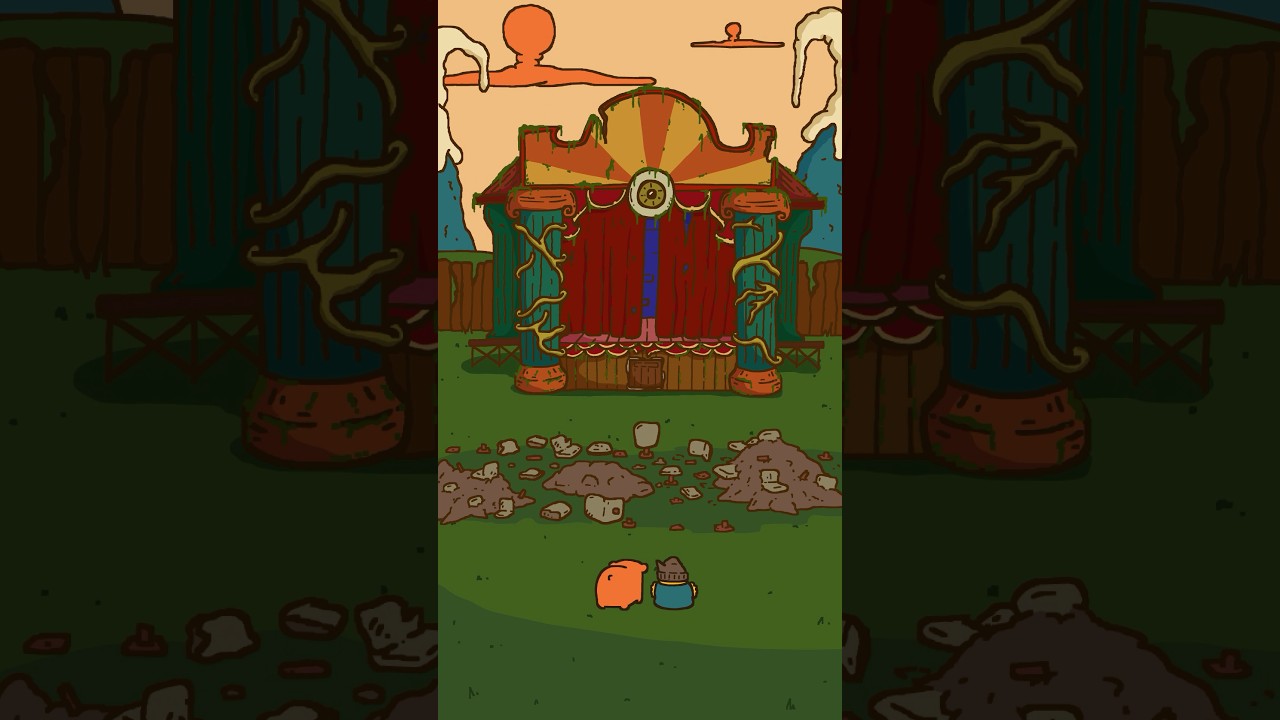 Nigel and Marmalade sneak into an abandoned funfair