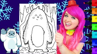Coloring A Yeti Snow Monster