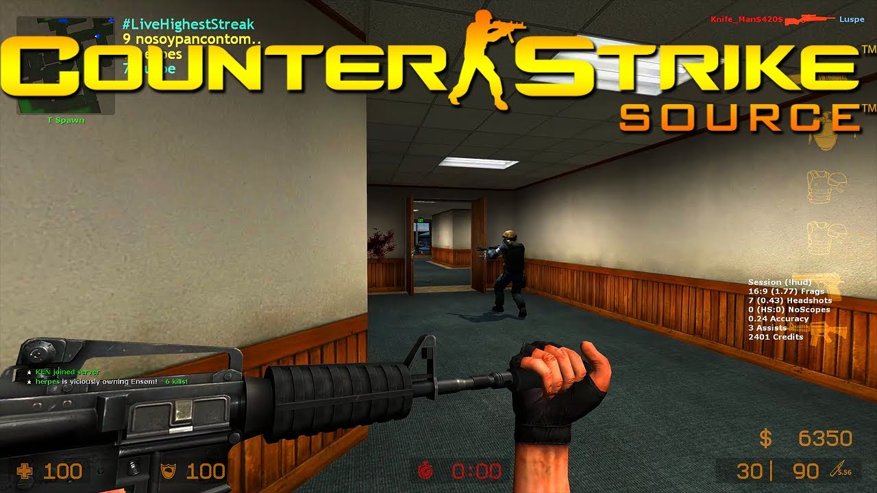 Counter-Strike: Source (2021) cs_office Multiplayer Gameplay