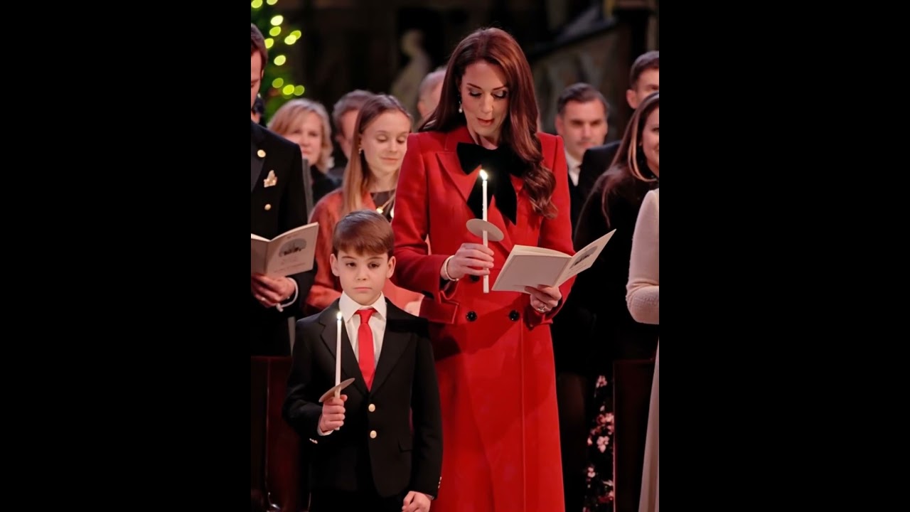 Princess Kate & Prince Louis Light Up the Royal Christmas Service 🎄🕯️  A Tender Royal Moment 