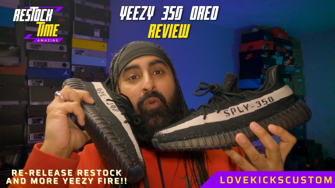 YEEZY 350 OREO - REVIEW!! RESTOCK, RE-RELEASE AND THIS IS A CLASSIC  COLOURWAY!! MUST WATCH REVIEW!! - YouTube