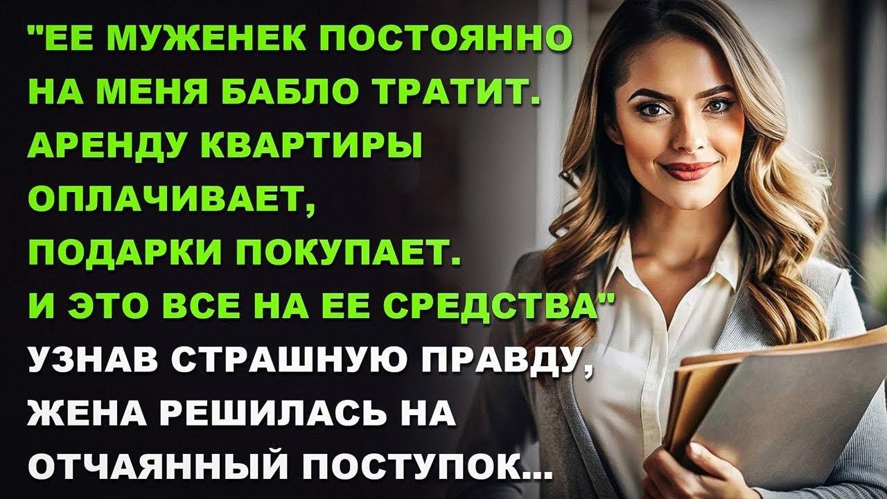 Ее муженек постоянно на меня бабло тратит. Аренду квартиры оплачивает, подарки покупает.