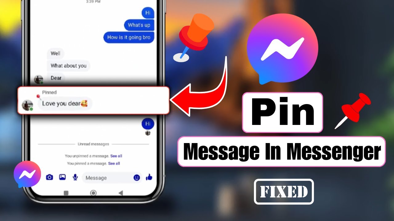 How to Pin Message in Messenger