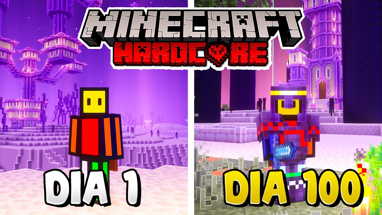 Sobreviví 100 Días en EL END en Minecraft Hardcore