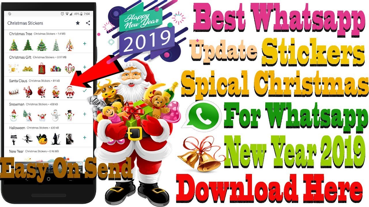 Whatsapp Stickers How To Send Custom Christmas New Year 2019