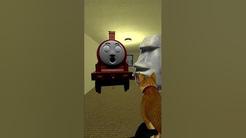 The Train And Moai Chasing in Liminal Hotel Nextbots Gmod