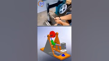 Automatic hammering machine 🔥 | Mechanical Principles | #simulation #solidworks #satisfying #machine