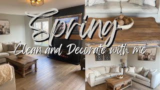 Spring Clean and Decorate With Me | Modern Cottage Decorating Ideas | Family Room Spring Decorating
