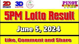 Lotto Result Today 5pm June 5 2024 Swertres Ez2 PCSO