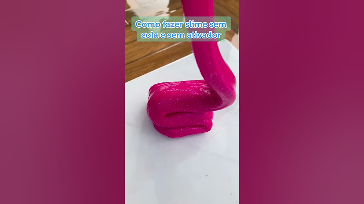 como fazer slime sem cola e ativador