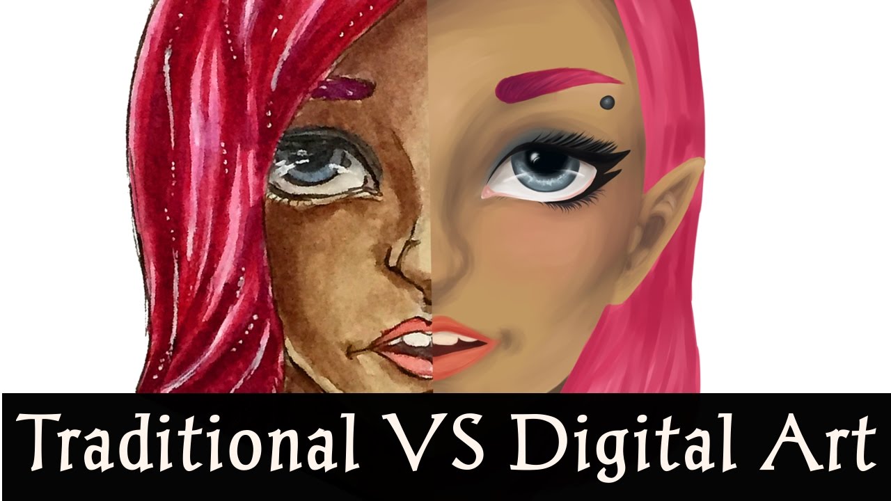 Traditional VS Digital Art CHALLENGE - YouTube