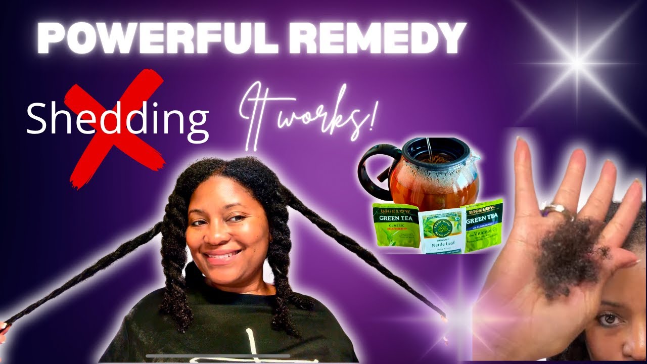 ОСТАНОВИТЕ выпадение волос БЫСТРО! 💥 Чайный ополаскиватель, который спас мои натуральные волосы!