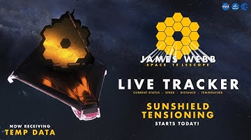 REPLAY!  from NASA - Final Tensioning In Progress! - James Webb Tracker! #NASA #WEBB