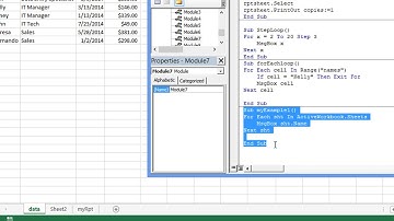 07 Loops and Report Writing Basics 078 FOR EACH Loop   Practical Examples
