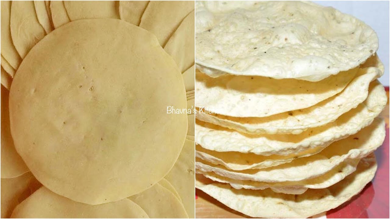 How to make Urad Papad or Papadam or Poppadoms - Start to finish | Bhavna