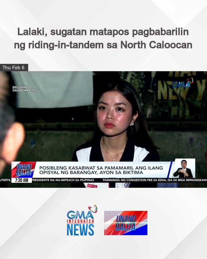 Lalaki, sugatan matapos pagbabarilin ng riding-in-tandem sa North Caloocan | Unang Balita