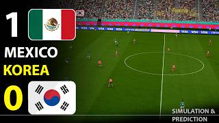 ⚽ Mexico 1-0 Korea Highlights | 2026 World Cup - Video Game Simulation & Recreation