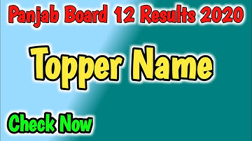 Panjab Board Class 12 Topper Name 2020,/PSEB Arts Science Commerce Merit List District Wise School