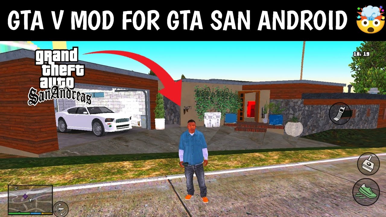 GTA V MOD FOR GTA SAN ANDROID 🤯 || HOW TO DOWNLOAD GTA V MOD 