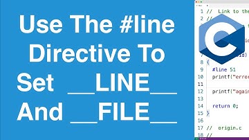 #line Preprocessor-richtlijn | C-programmeerhandleiding