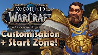 Kul Tiran Customisation Options & Starting Zone Preview Battle For Azeroth