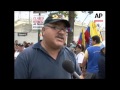 Globovision journalists demonstrate against government