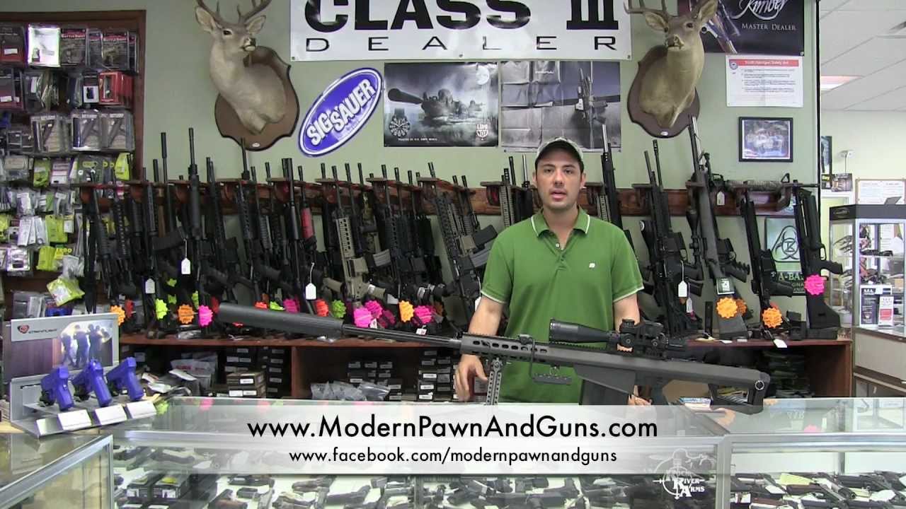 Barrett M82A1 50 BMG with AAC Cyclops Suppressor install/ Modern Pawn