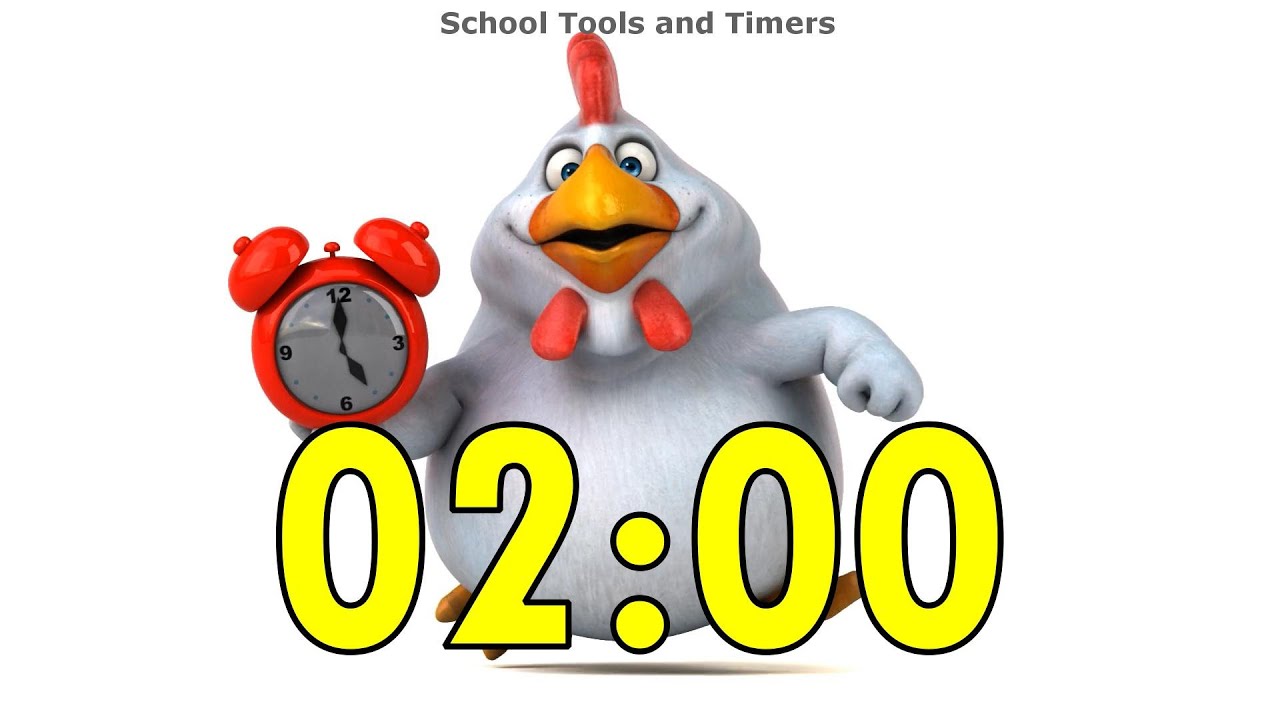 2 Minute Countdown Timer Dancing Chicken Alarm! 🐔⏰ YouTube