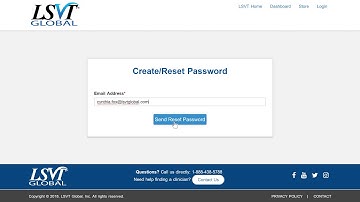 Initial Login to new LSVT Global account