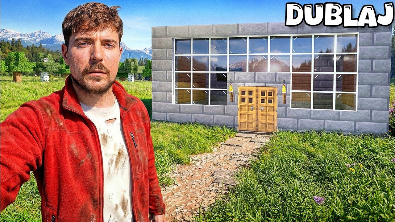 MEN REALISTIK MINECRAFTDA 100 KUN OMON QOLDIM UZBEK TILIDA DUBLAJ 