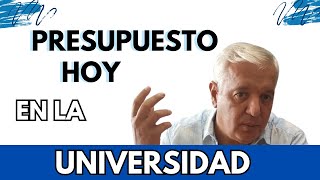 SITUACIÓN PRESUPUETARIA HOY EN LA UNIVERSITARIO Sec. Financiero MAG. RICARDO COCA -#unsj #sanjuan