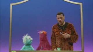 Sesame Street Laurence Fishburne With A Toothbrush