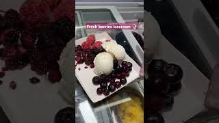 viral fresh fruit icecream #icecream #fresh #berriesandcream #snowberry #icecreammaking #ytshorts