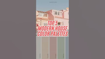 Top 5 Modern House Color Palettes #colors #house  #trendingshorts #top #architecture #aesthetic