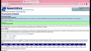 Speechwire Tournament Setup