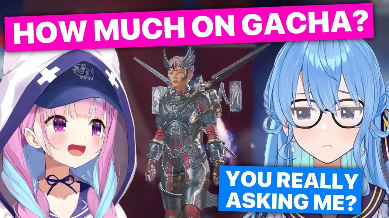 Aqua Asks Suisei About Her Gacha Spending (Aqua, Suisei & Towa / Hololive) [Eng Sub]