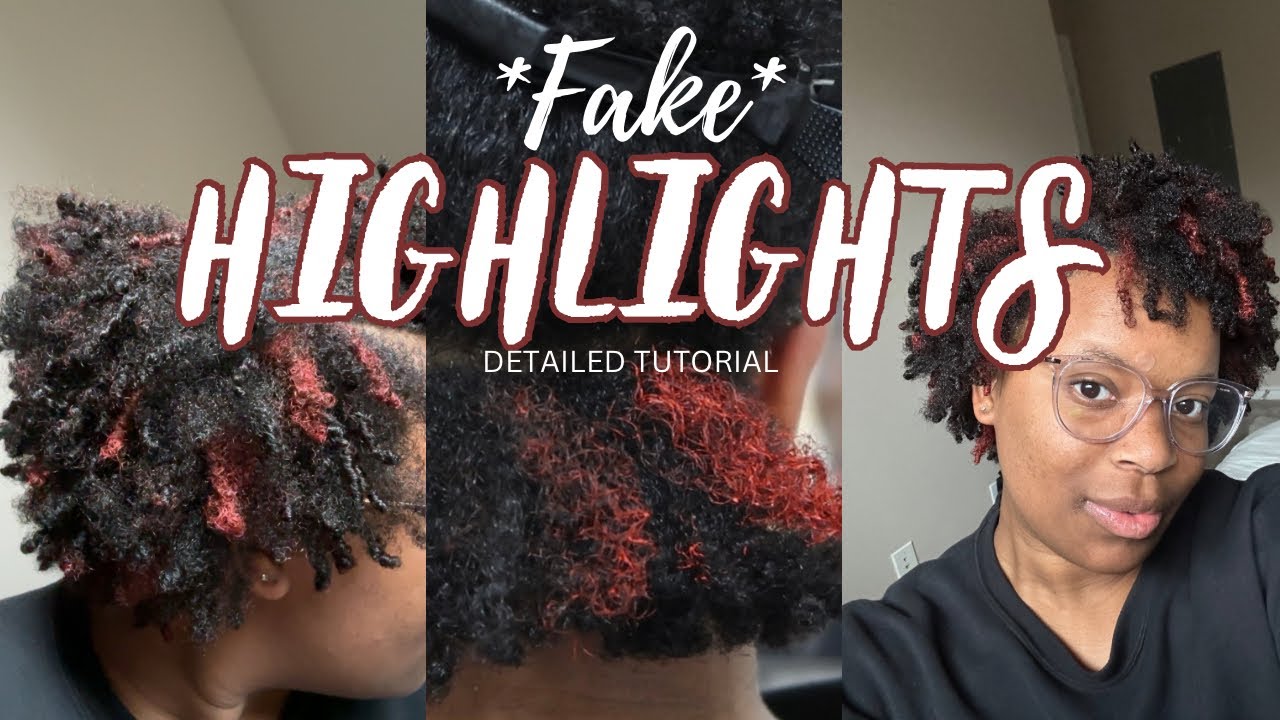Temporary Highlights Tutorial Using AS I AM Hair Paint Wax! YouTube